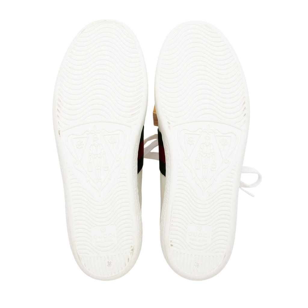 Gucci Leather Bee Ace Sneakers - Size 6 / 36