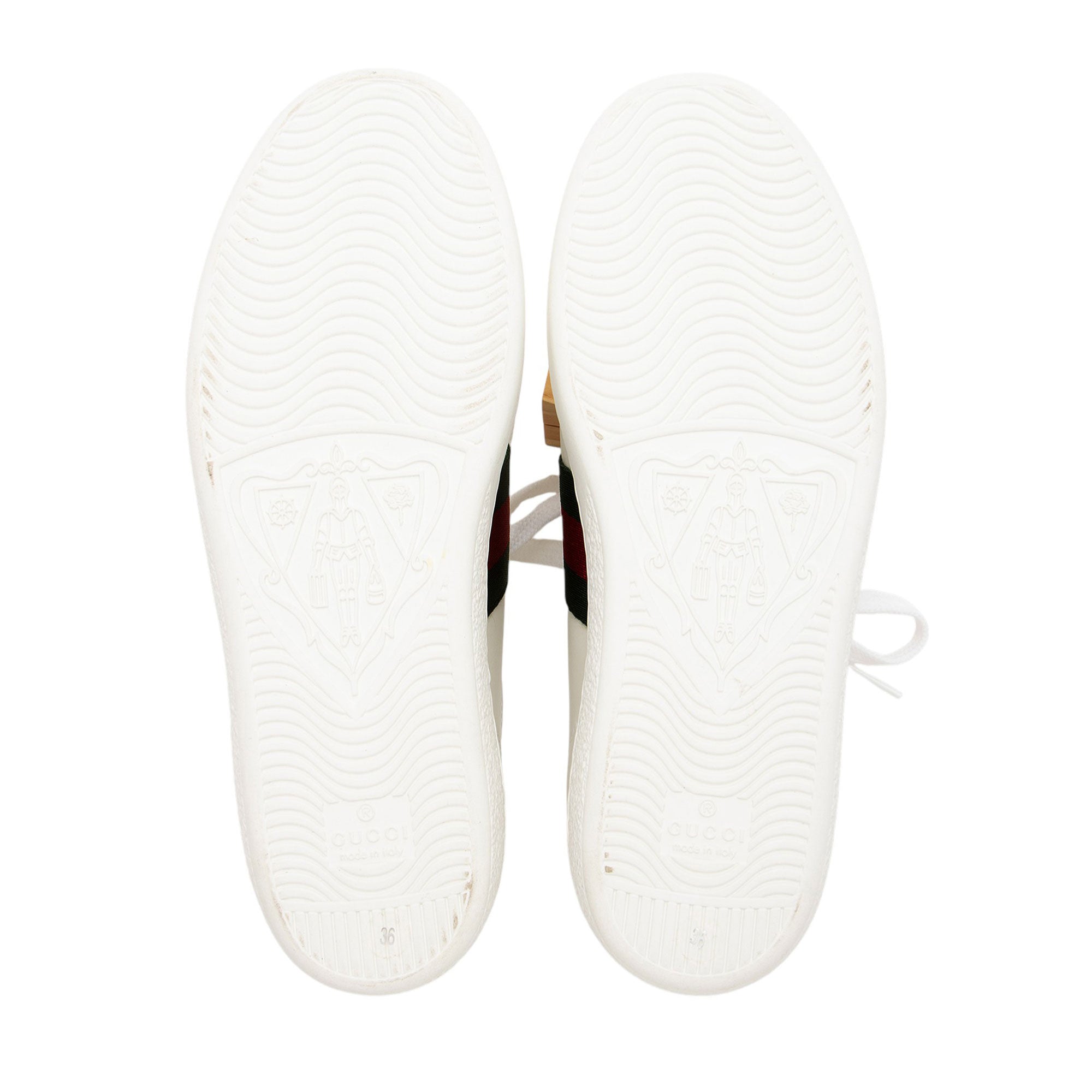Gucci Leather Bee Ace Sneakers - Size 6 / 36