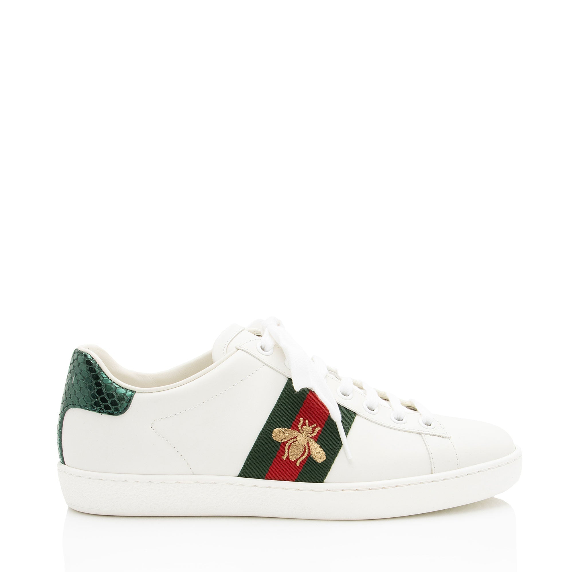 Gucci Leather Bee Ace Sneakers - Size 6 / 36