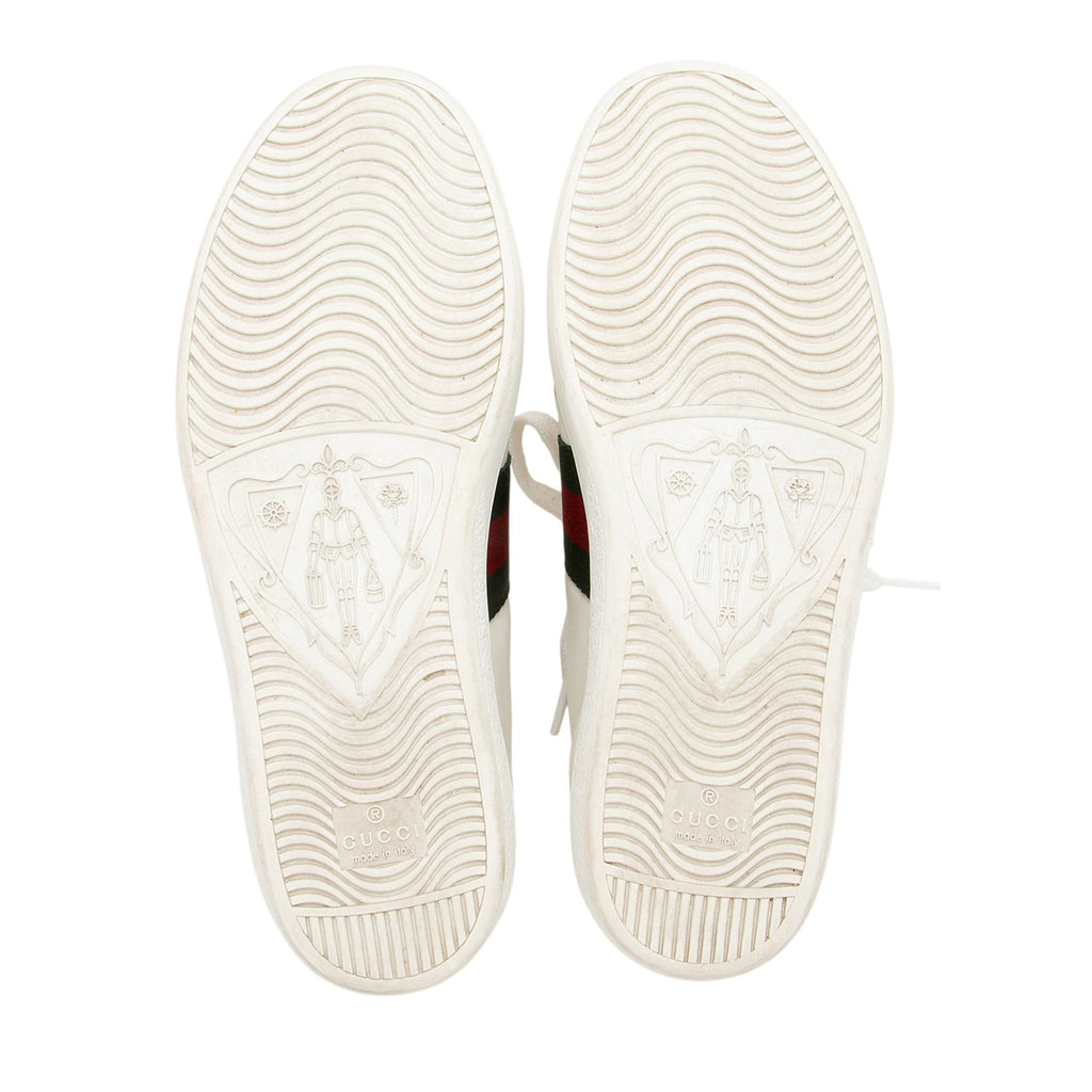 Gucci Leather Bee Ace Sneakers - Size 6.5 / 36.5