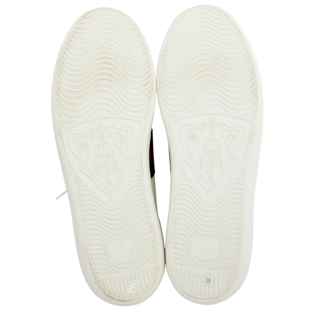 Gucci Leather Bee Ace Sneakers - Size 9 / 39