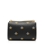 Gucci Leather Bee & Star Padlock Mini Shoulder Bag (SHF-23887)