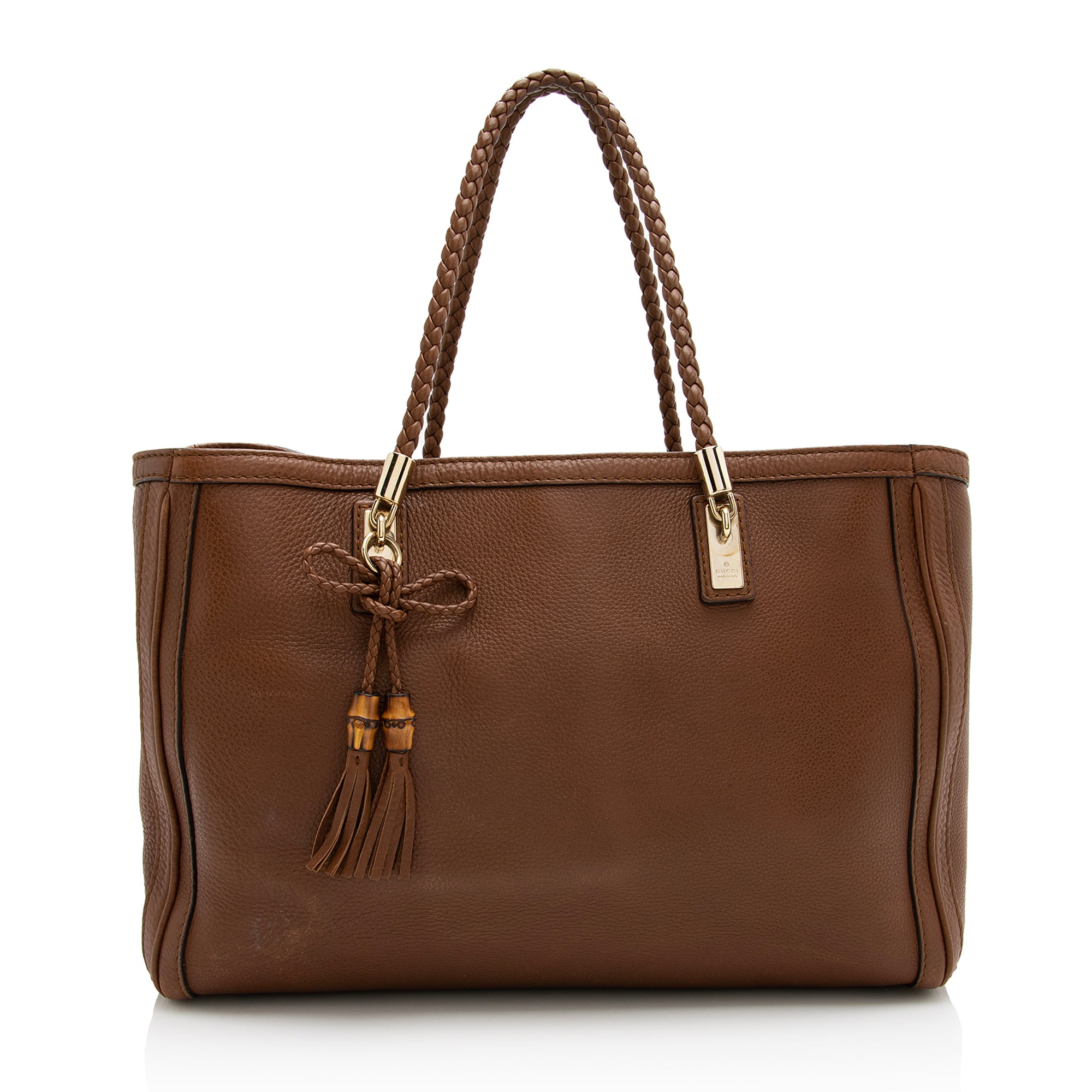 Gucci Leather Bella Medium Tote (SHF-22900)