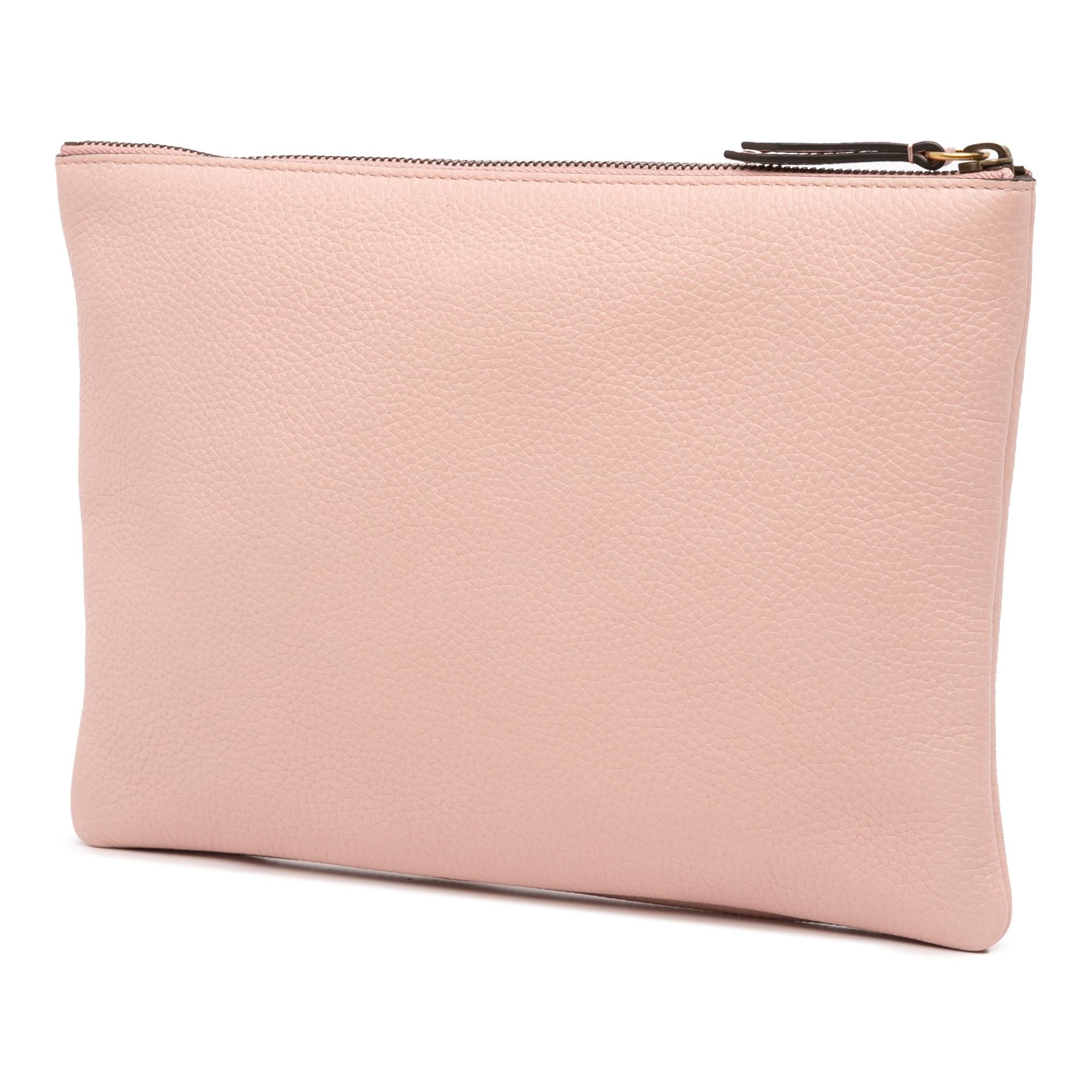 Gucci Leather Blind For Love Clutch