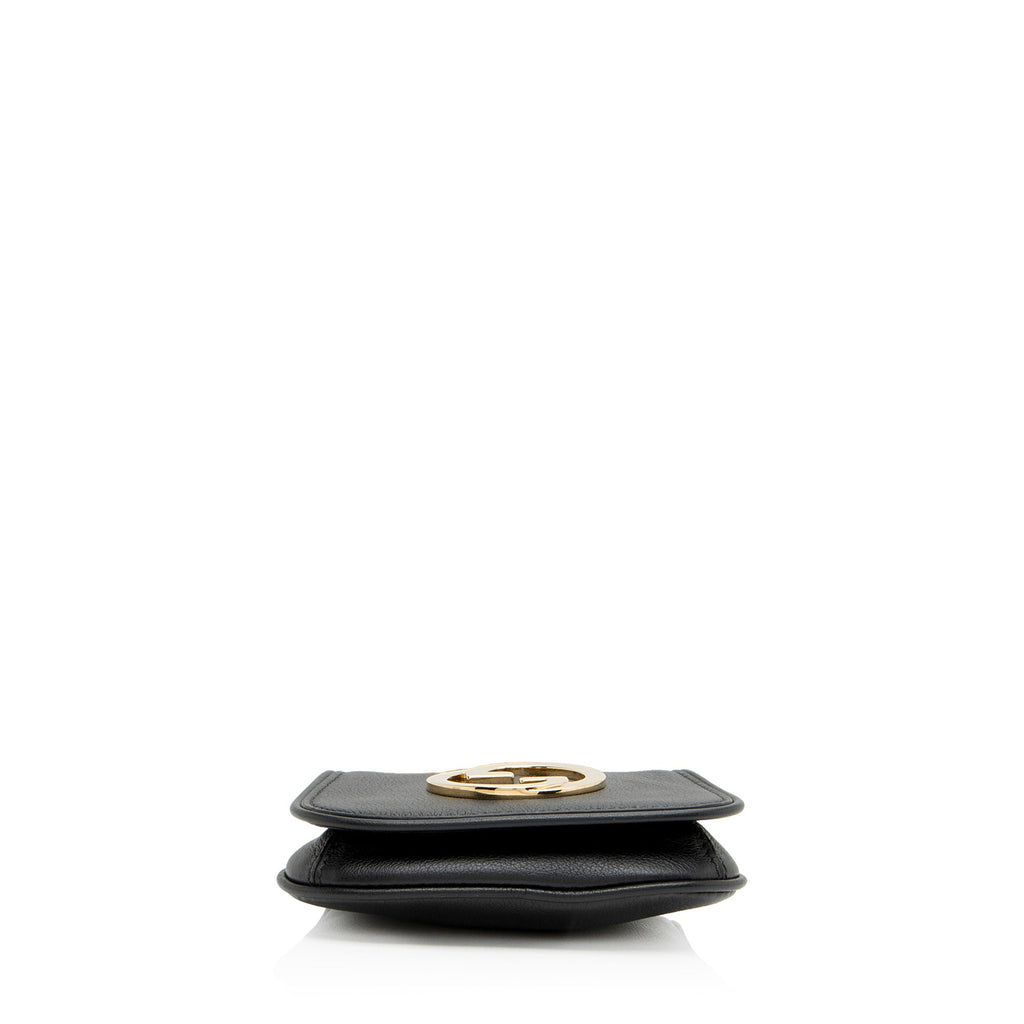 Gucci Leather Blondie Card Case on Strap