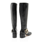 Gucci Leather Blondie Knee High Boots - Size 7 / 37