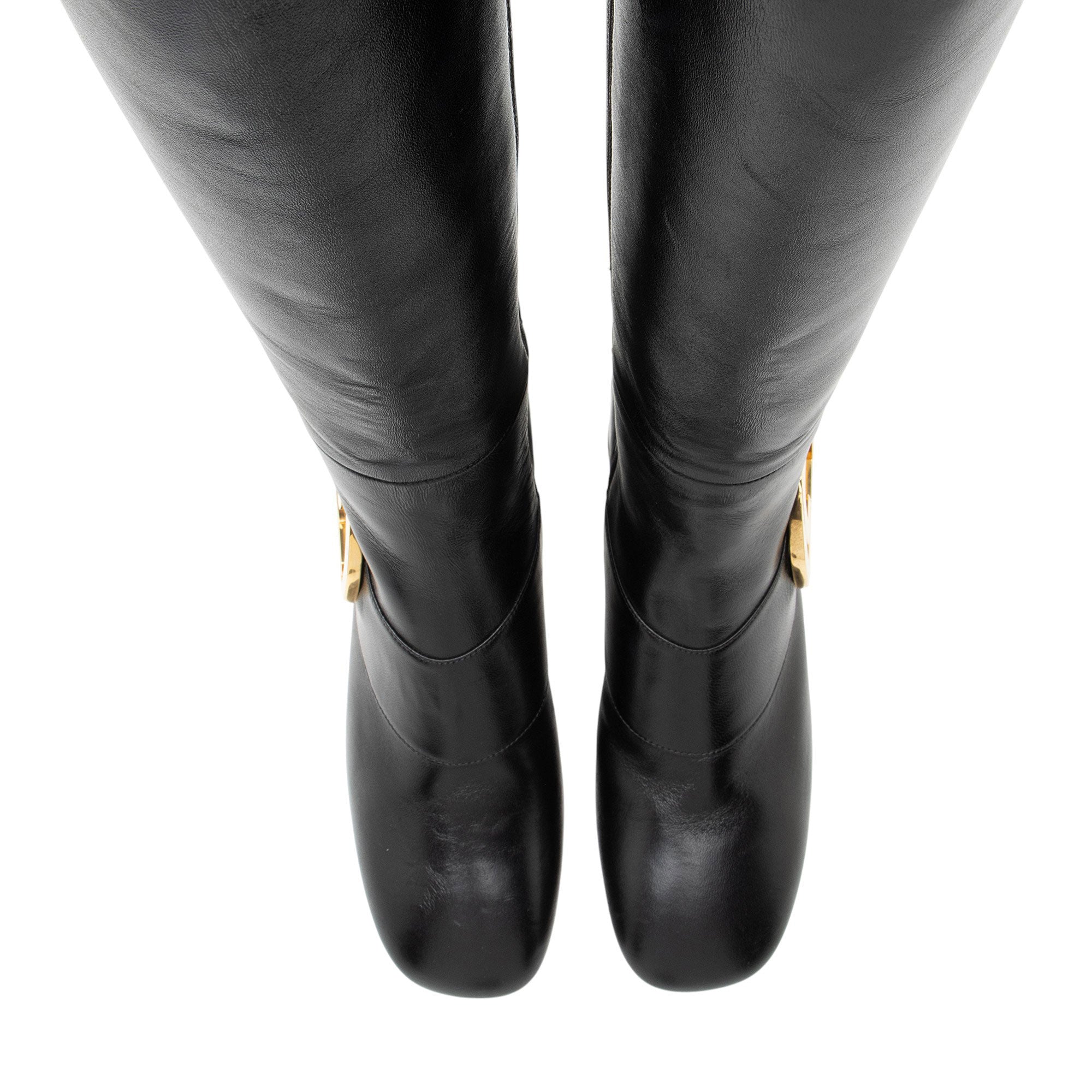Gucci Leather Blondie Knee High Boots - Size 7 / 37