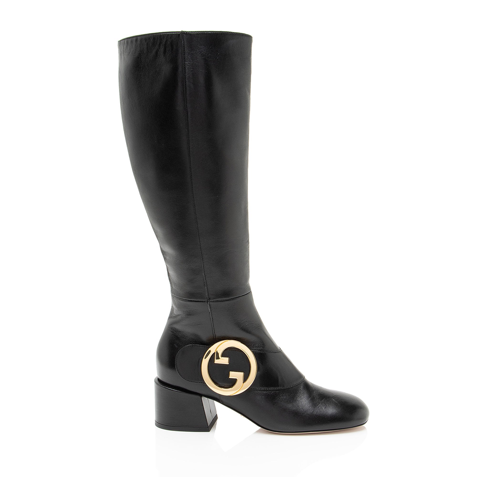 Gucci Leather Blondie Knee High Boots - Size 7 / 37