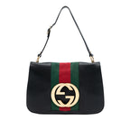 Gucci Leather Blondie Web Shoulder Bag