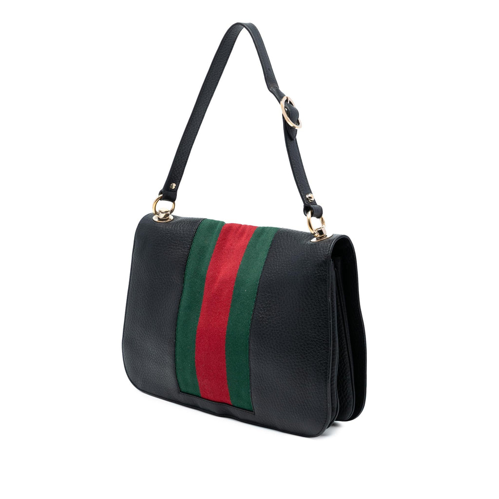 Gucci Leather Blondie Web Shoulder Bag