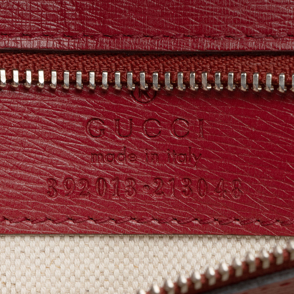 Gucci Leather Blooms Bamboo Daily Medium Satchel (SHF-YKON9B)