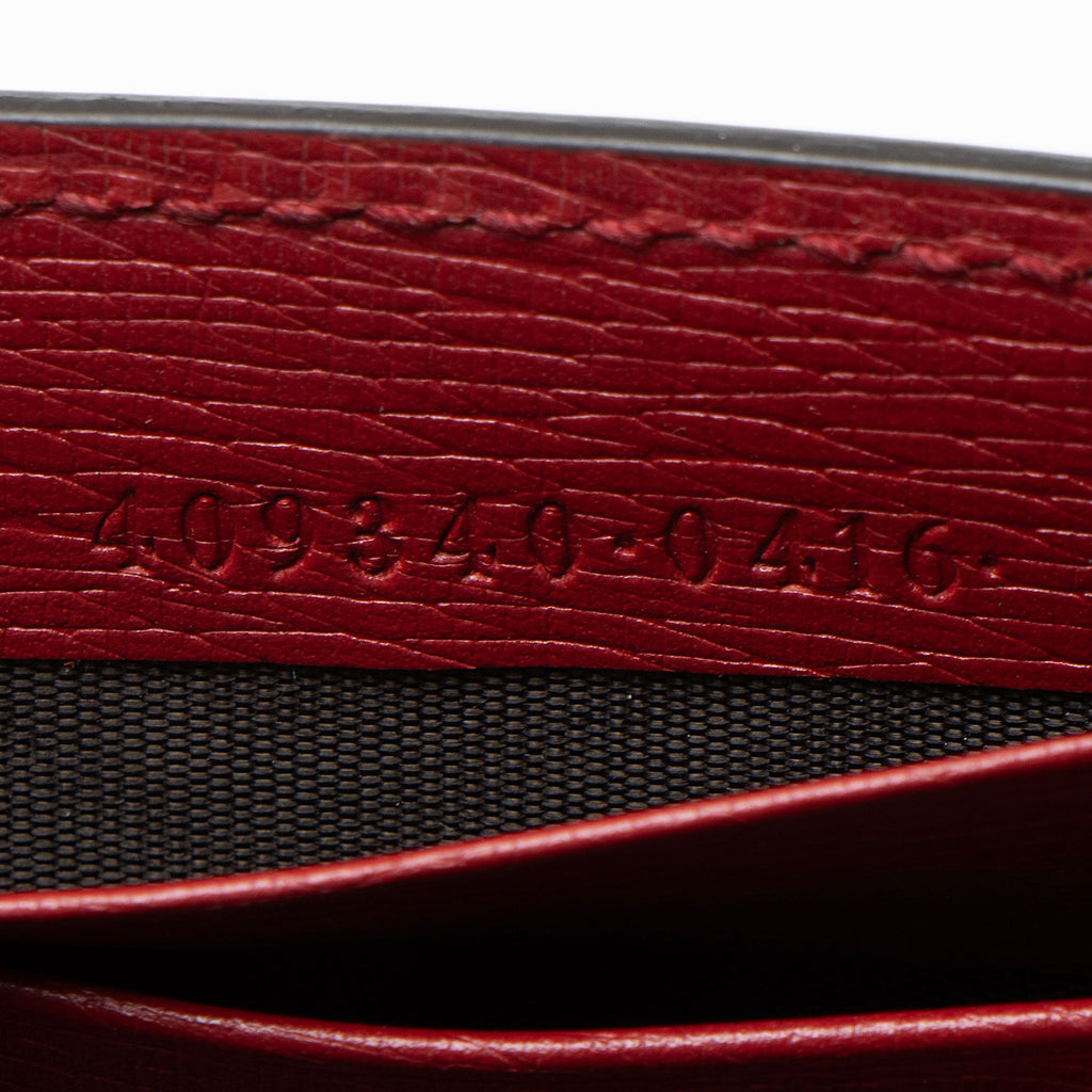 Gucci Leather Blooms Interlocking G Wallet on Chain