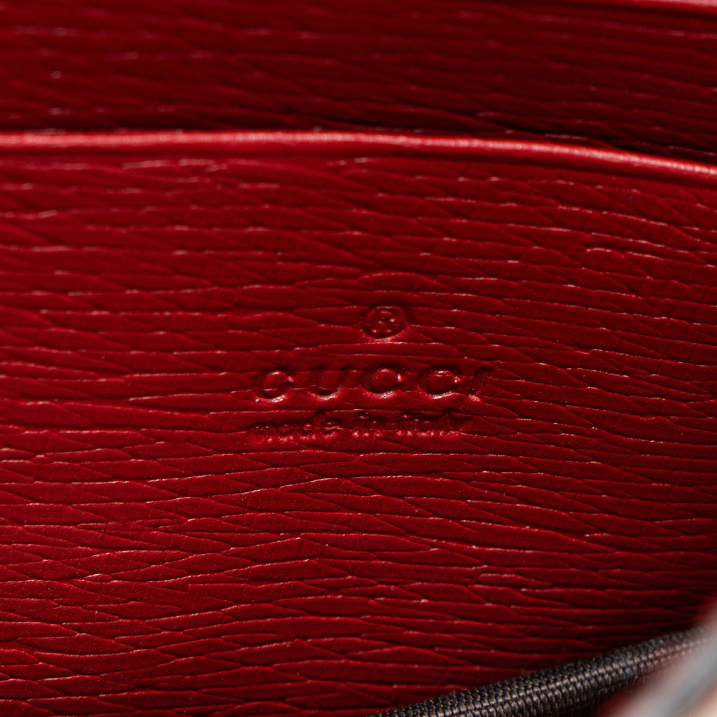 Gucci Leather Blooms Interlocking G Wallet on Chain