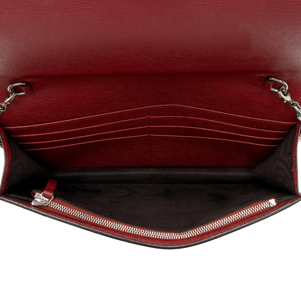 Gucci Leather Blooms Wallet on Chain Bag (SHF-22823)