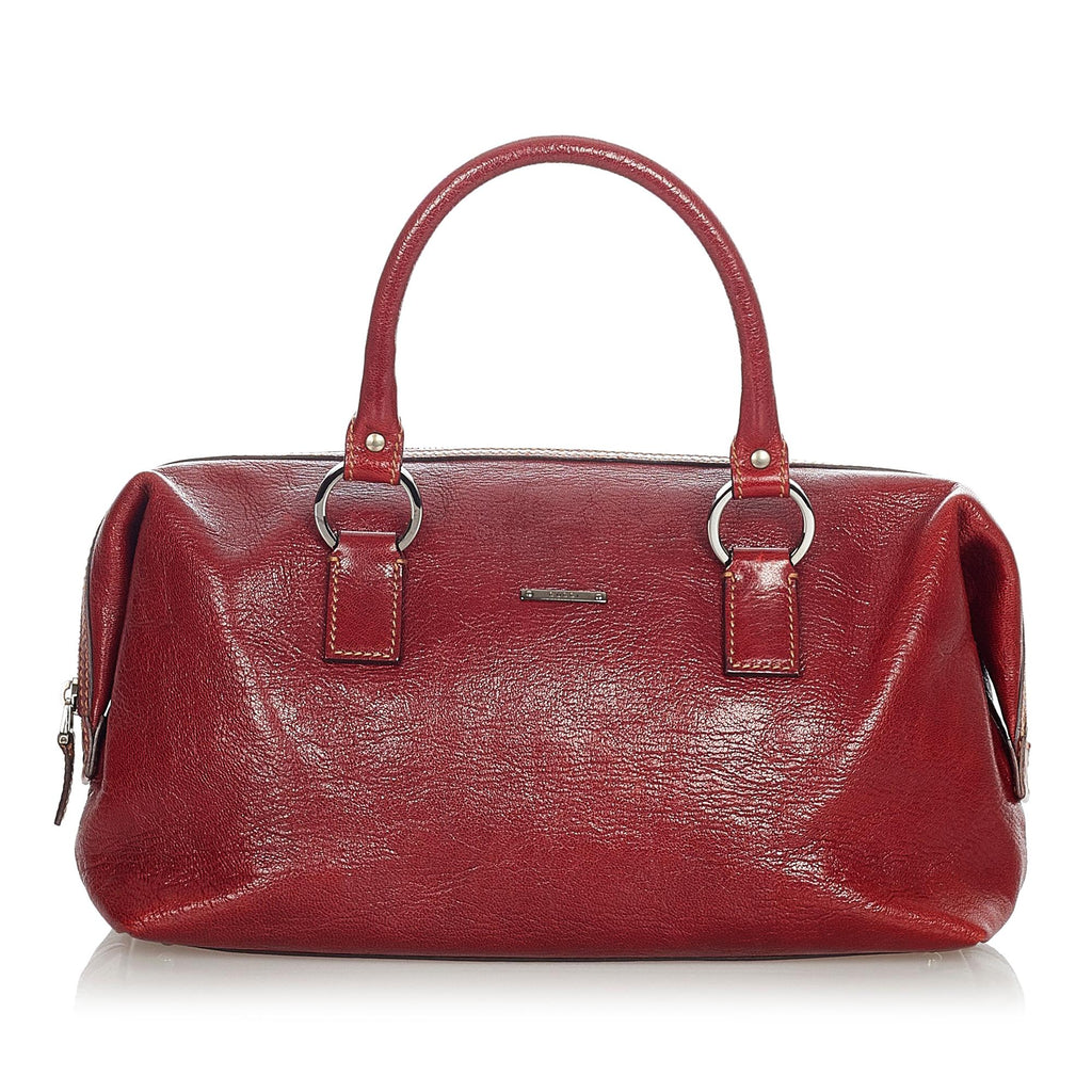 Gucci Leather Boston Bag (SHG-23805)