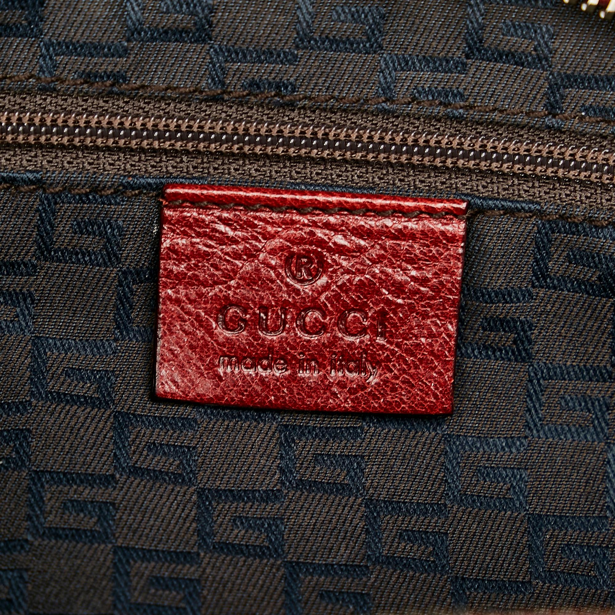 Gucci Leather Boston Bag (SHG-23805)