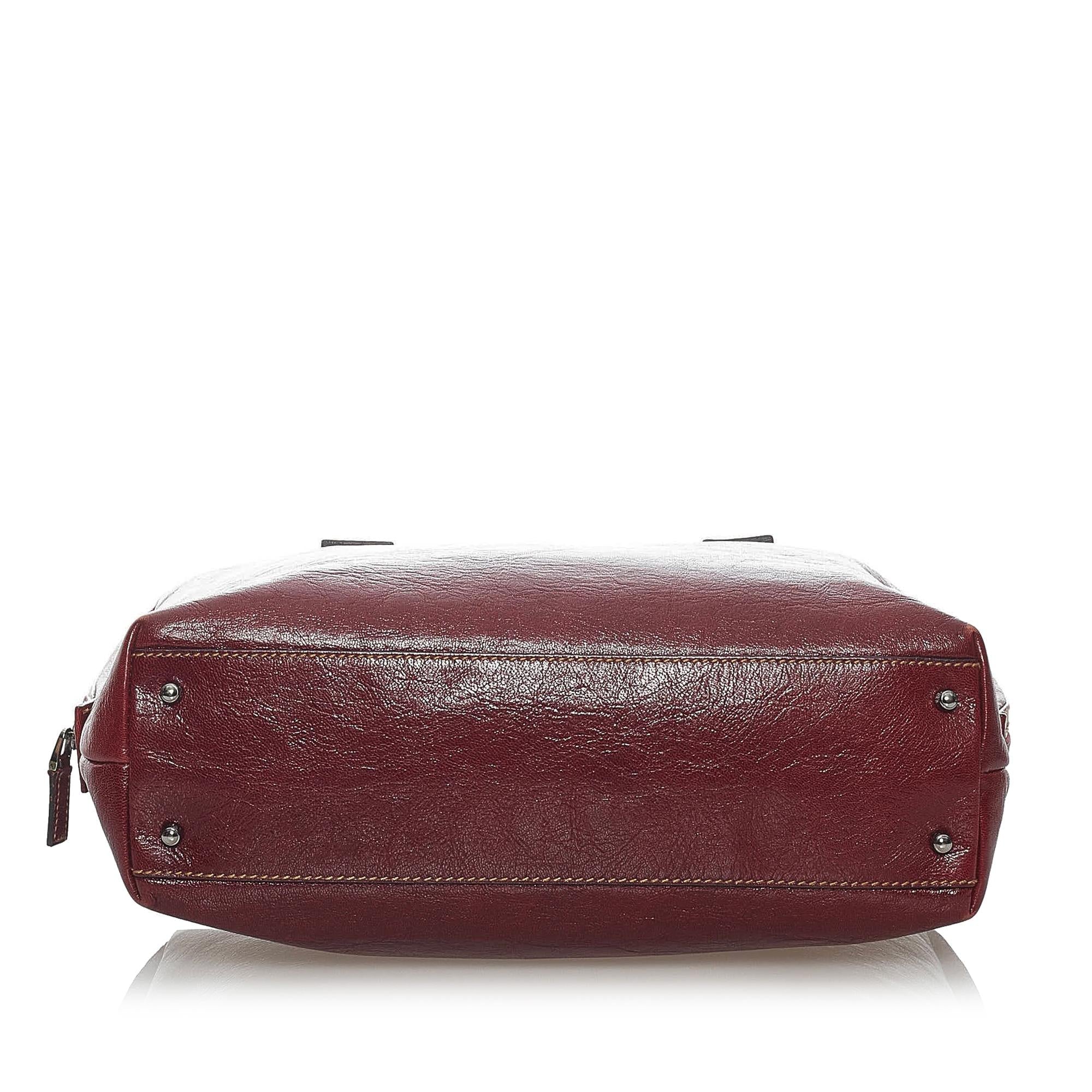 Gucci Leather Boston Bag (SHG-36165)