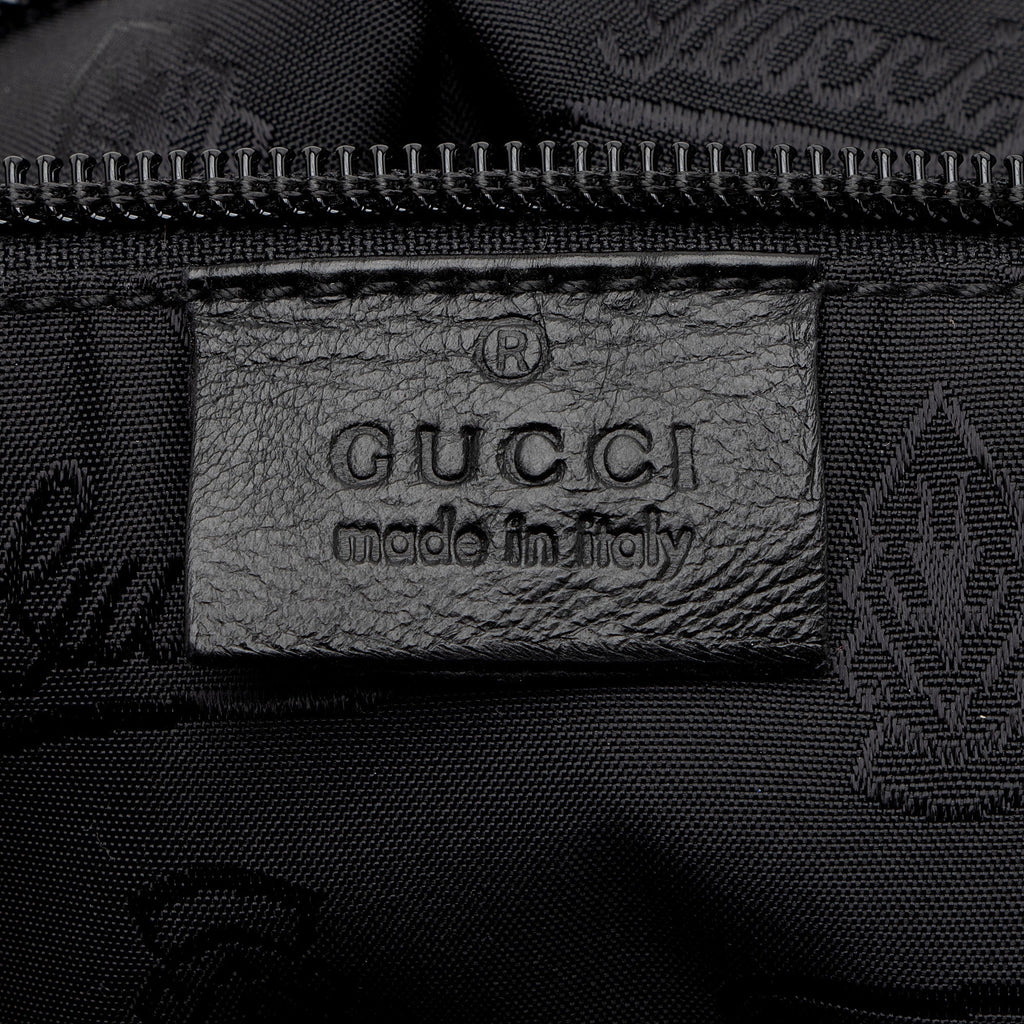 Gucci Leather Braided Large Shoulder Bag