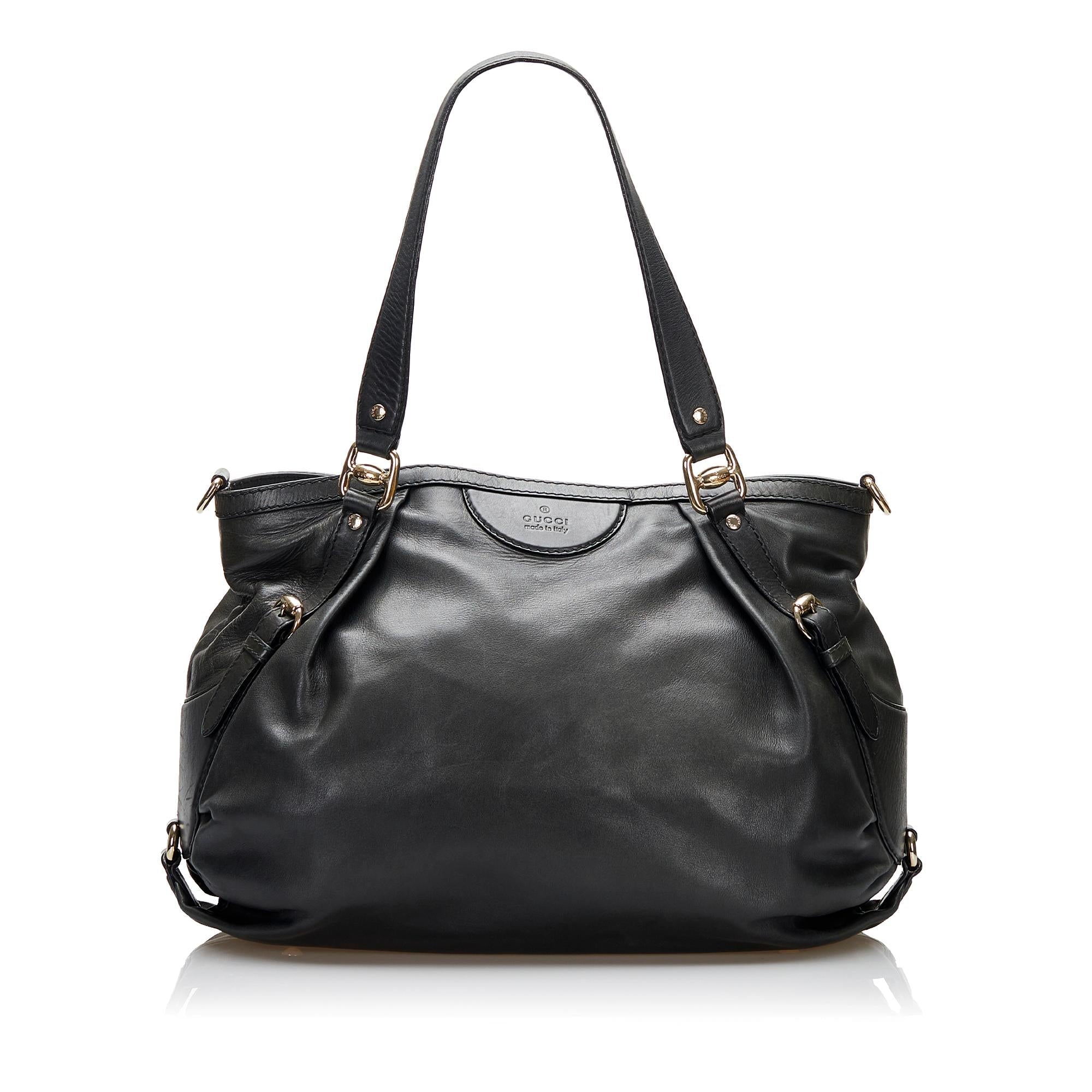 Gucci Leather Bridle Satchel (SHG-XrssV0)