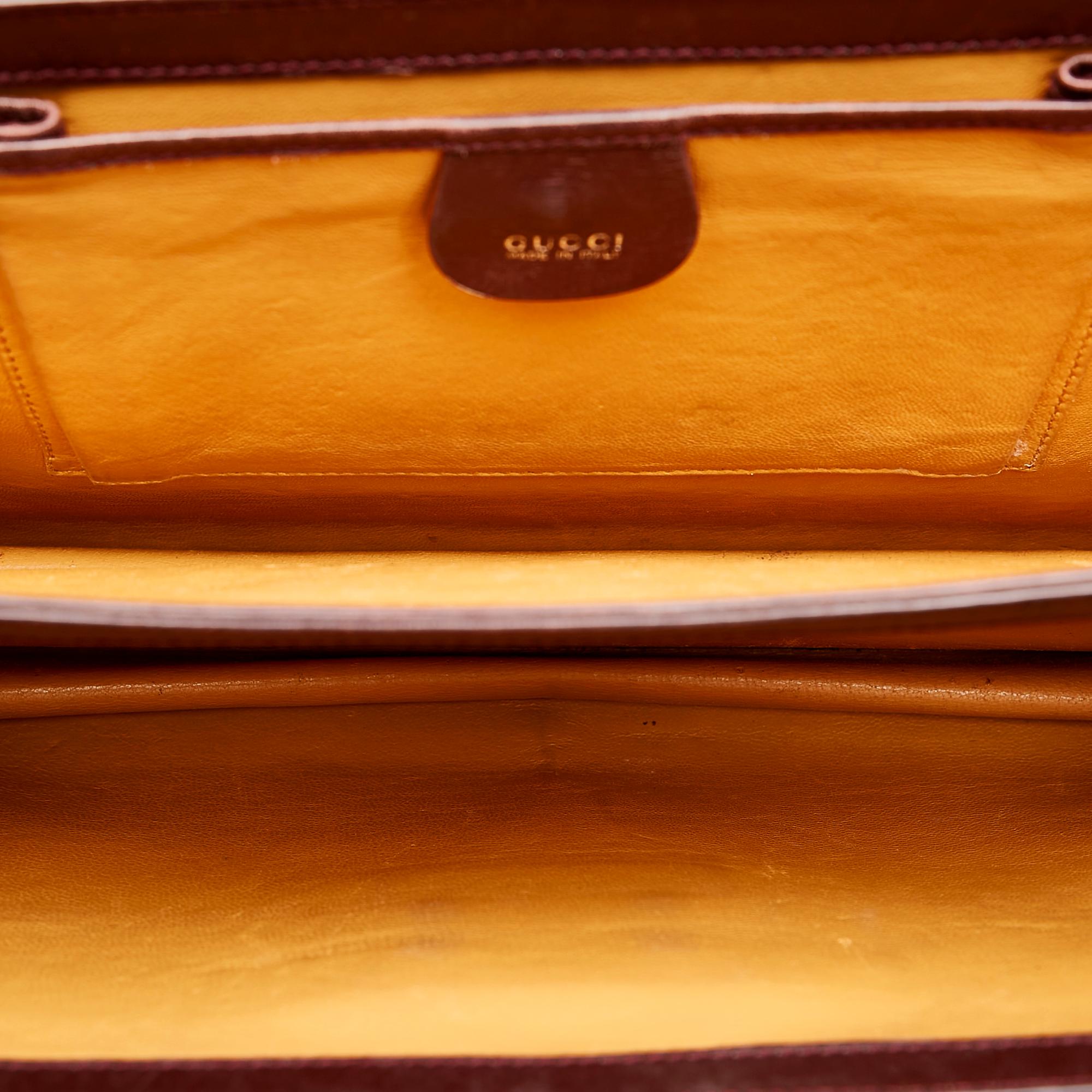 Gucci Leather Briefcase (SHG-31167)