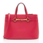 Gucci Leather Bright Bit Medium Tote (SHF-KAPGcj)
