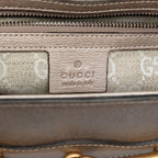 Gucci Leather Bright Bit Satchel