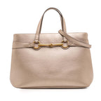Gucci Leather Bright Bit Satchel