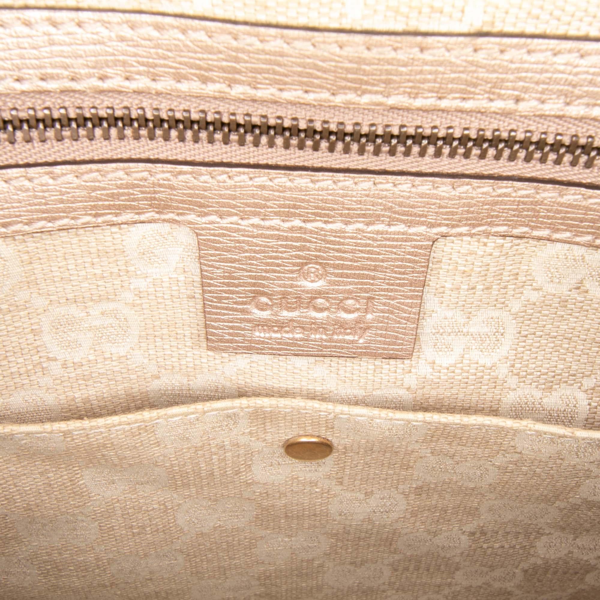 Gucci Leather Bright Bit Satchel