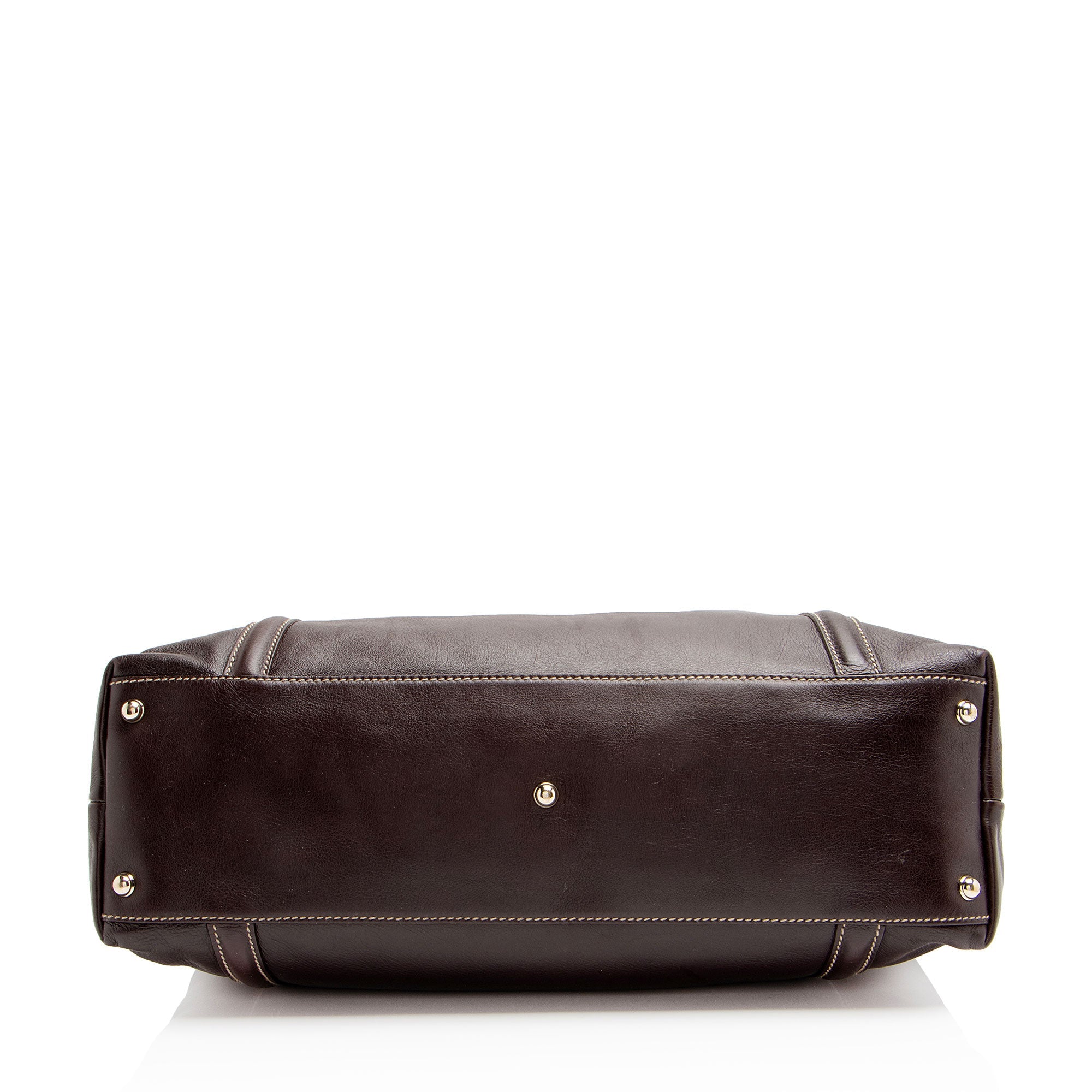 Gucci Leather Britt Medium Tote