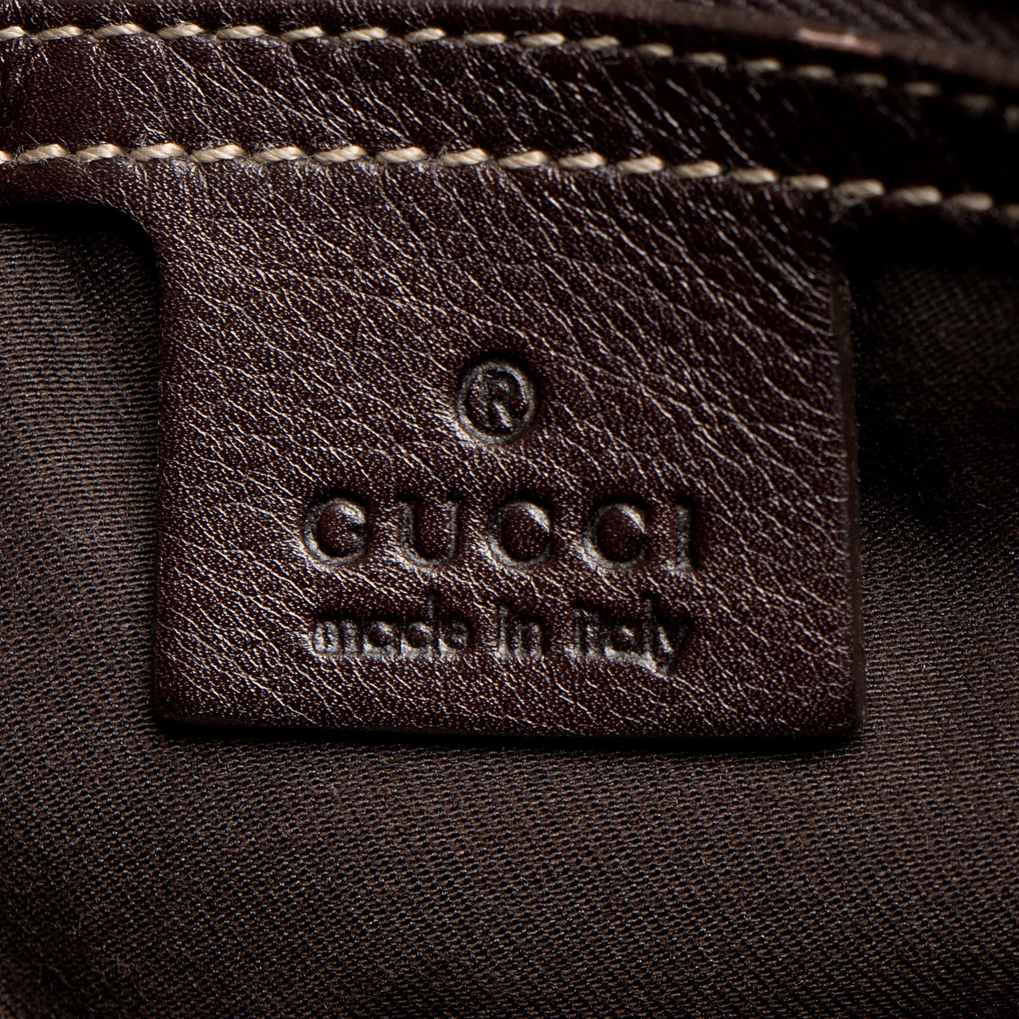 Gucci Leather Britt Medium Tote