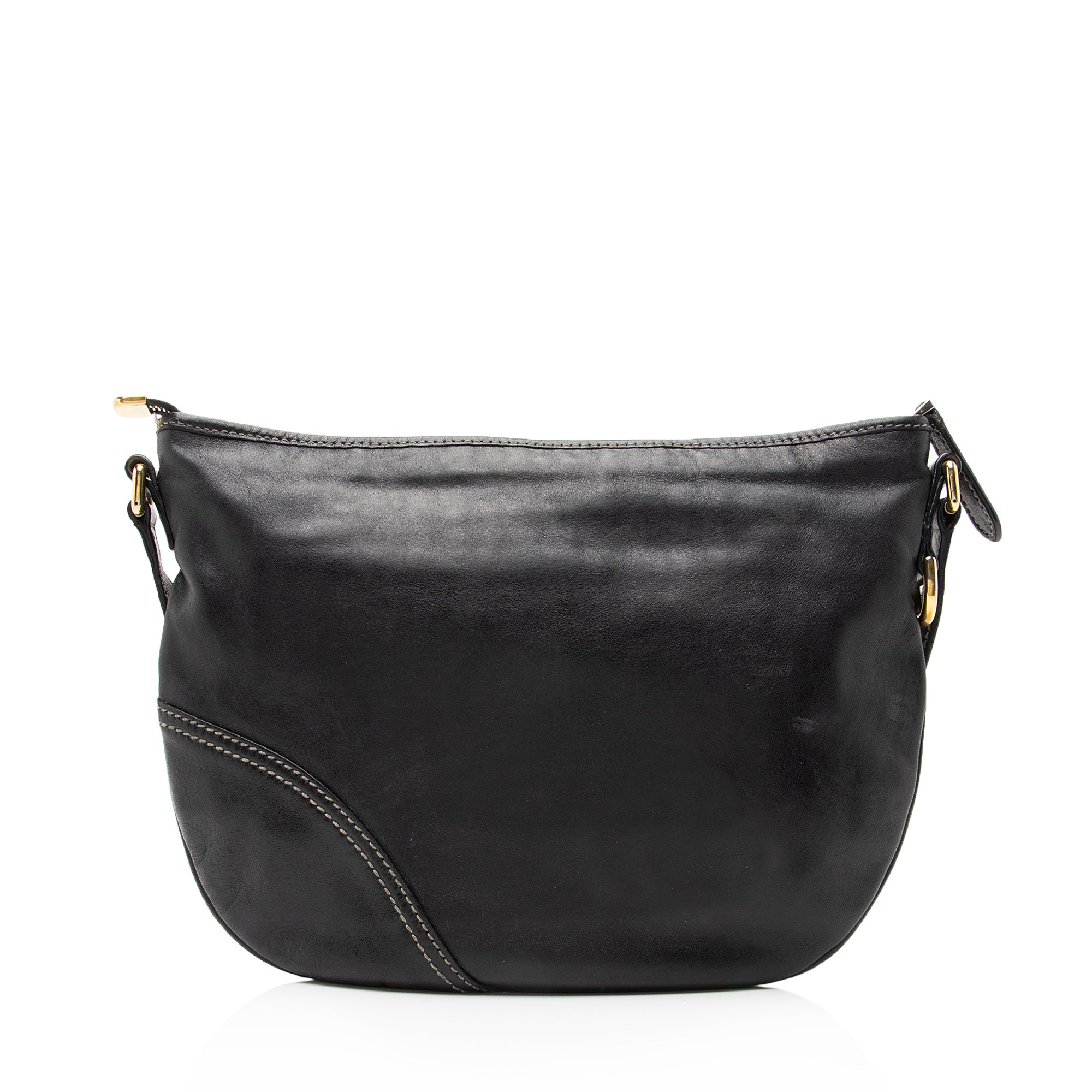 Gucci Leather Britt Messenger Bag (SHF-23050)