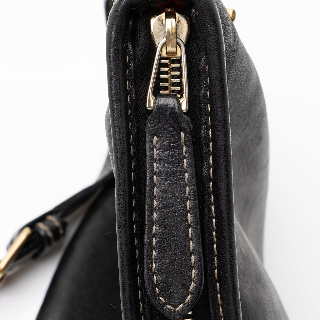 Gucci Leather Britt Messenger Bag (SHF-23050)