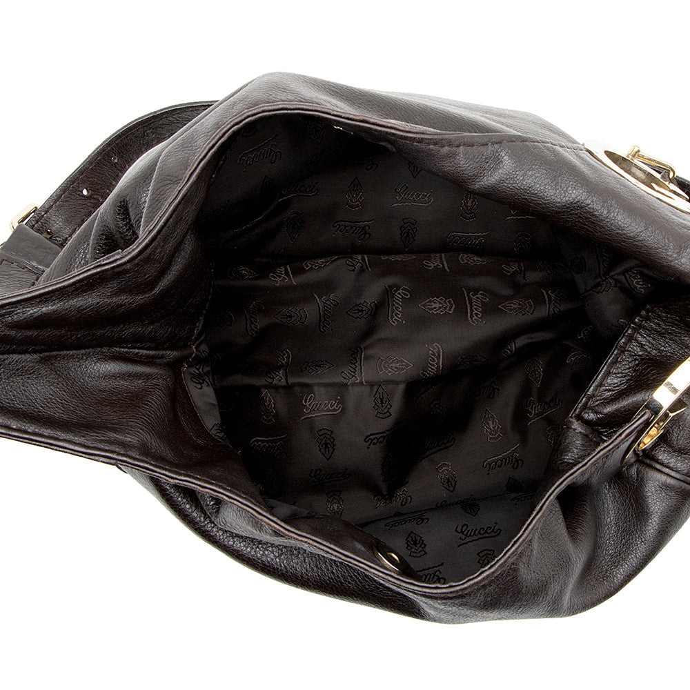 Gucci Leather Charlotte Medium Shoulder Bag (SHF-16811)