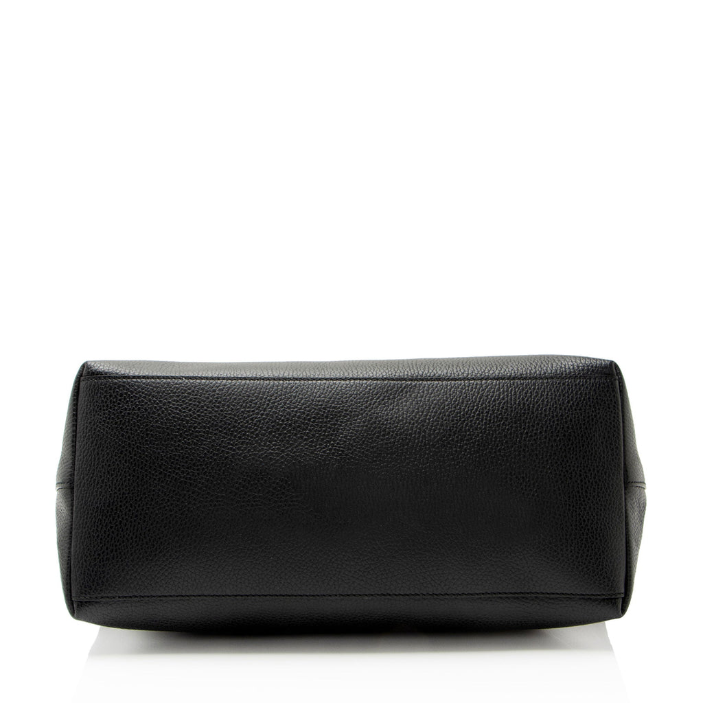 Gucci Leather Charm Dome Satchel