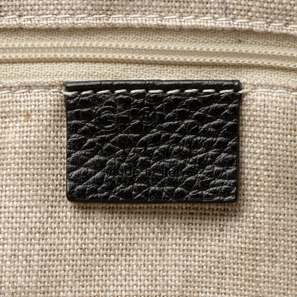 Gucci Leather Charm Dome Satchel