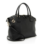 Gucci Leather Charm Dome Satchel