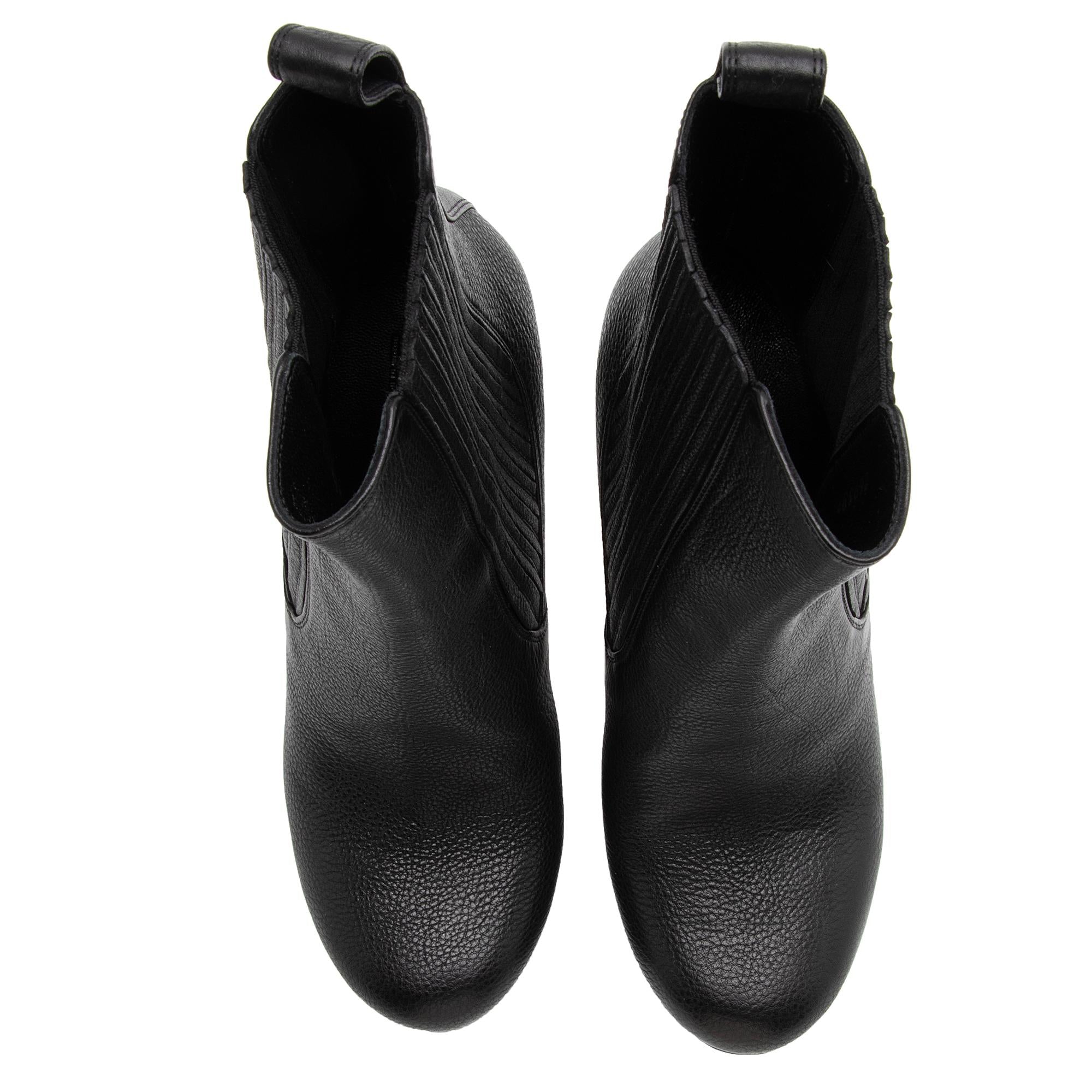Gucci Leather Chelsea Platform Ankle Boots - Size 6 / 36 (SHF-qQV8n9)