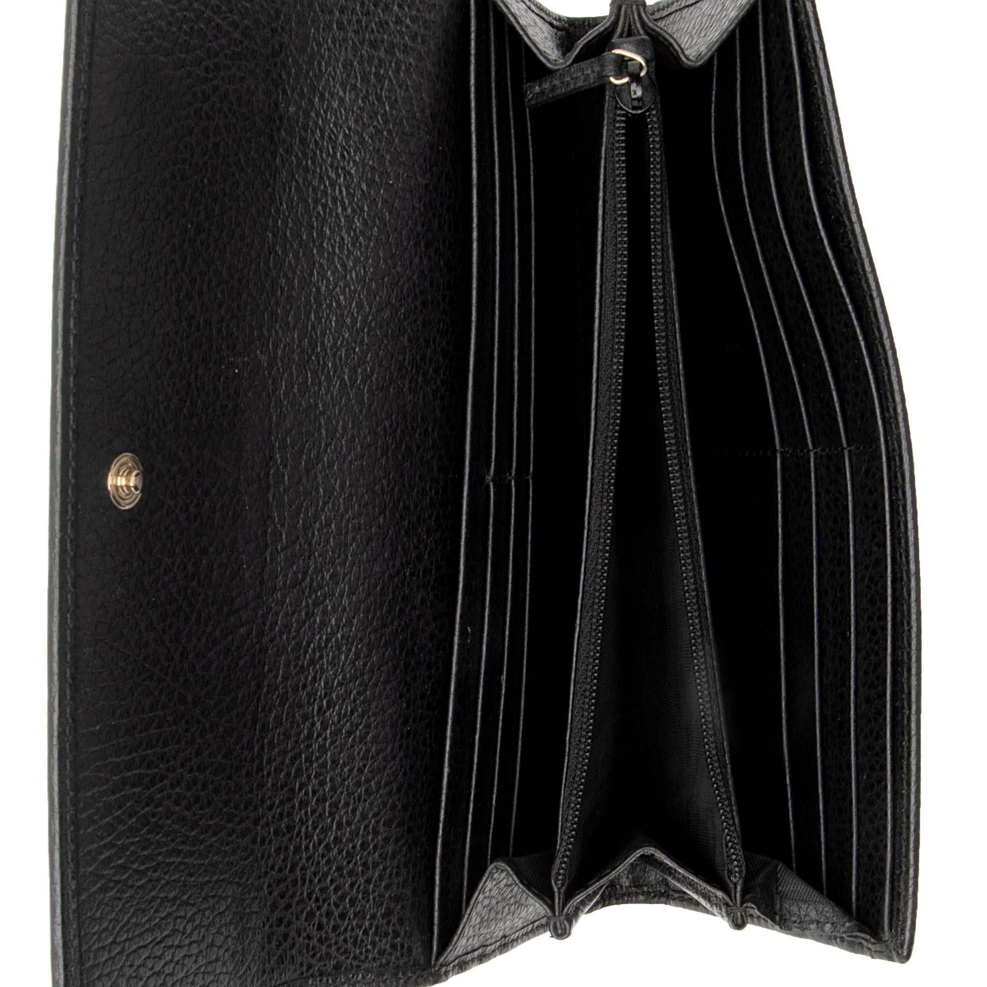 Gucci Leather Continental Wallet (SHF-jdCox7)