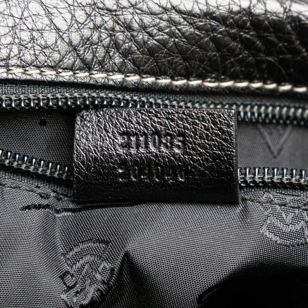 Gucci Leather Crest Chain Messenger Bag (SHG-FgBsnS)
