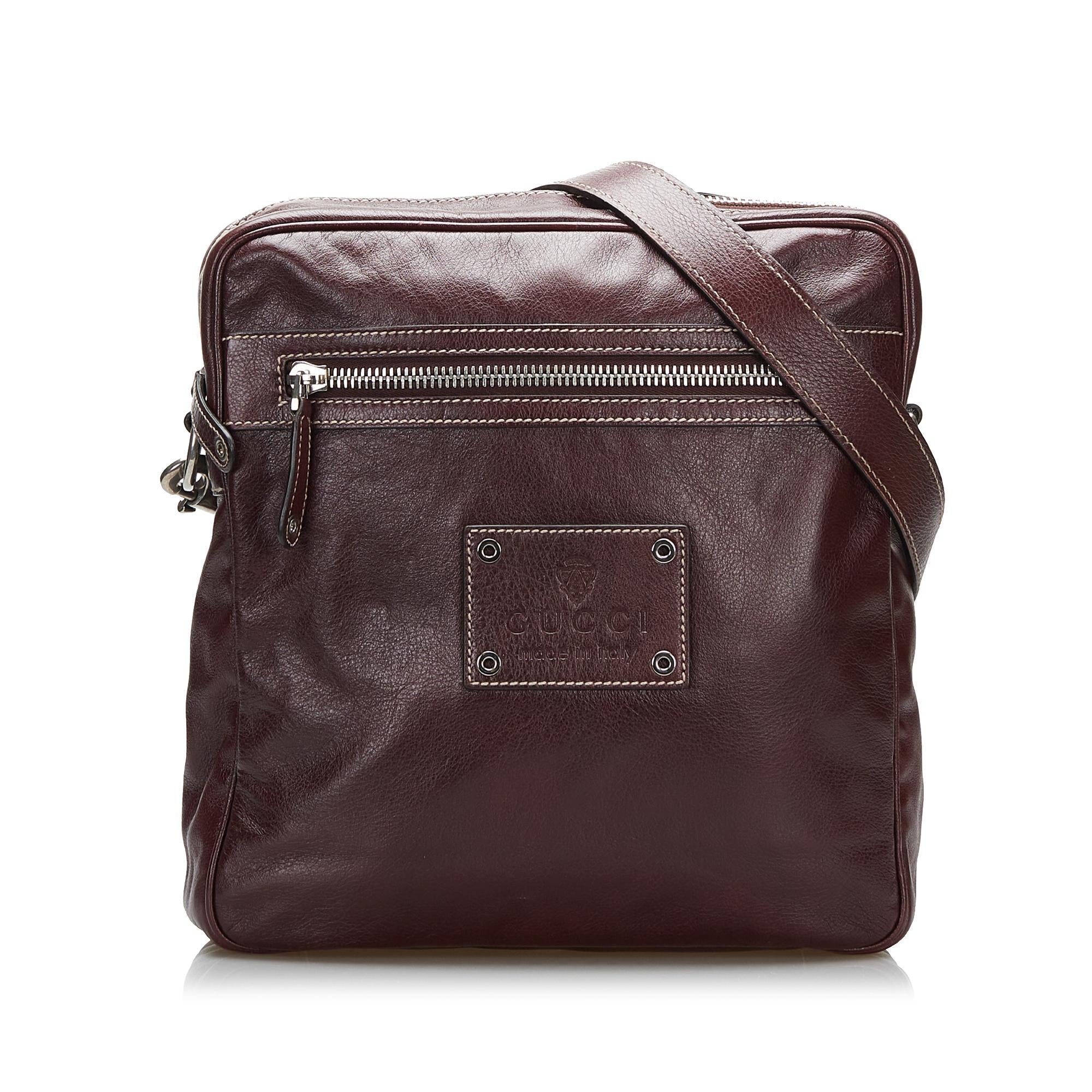 Gucci Leather Crossbody (SHG-PEdnMS)