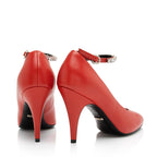 Gucci Leather Crystal Ankle Strap Pumps - Size 8.5 / 38.5 (SHF-lSt4zM)