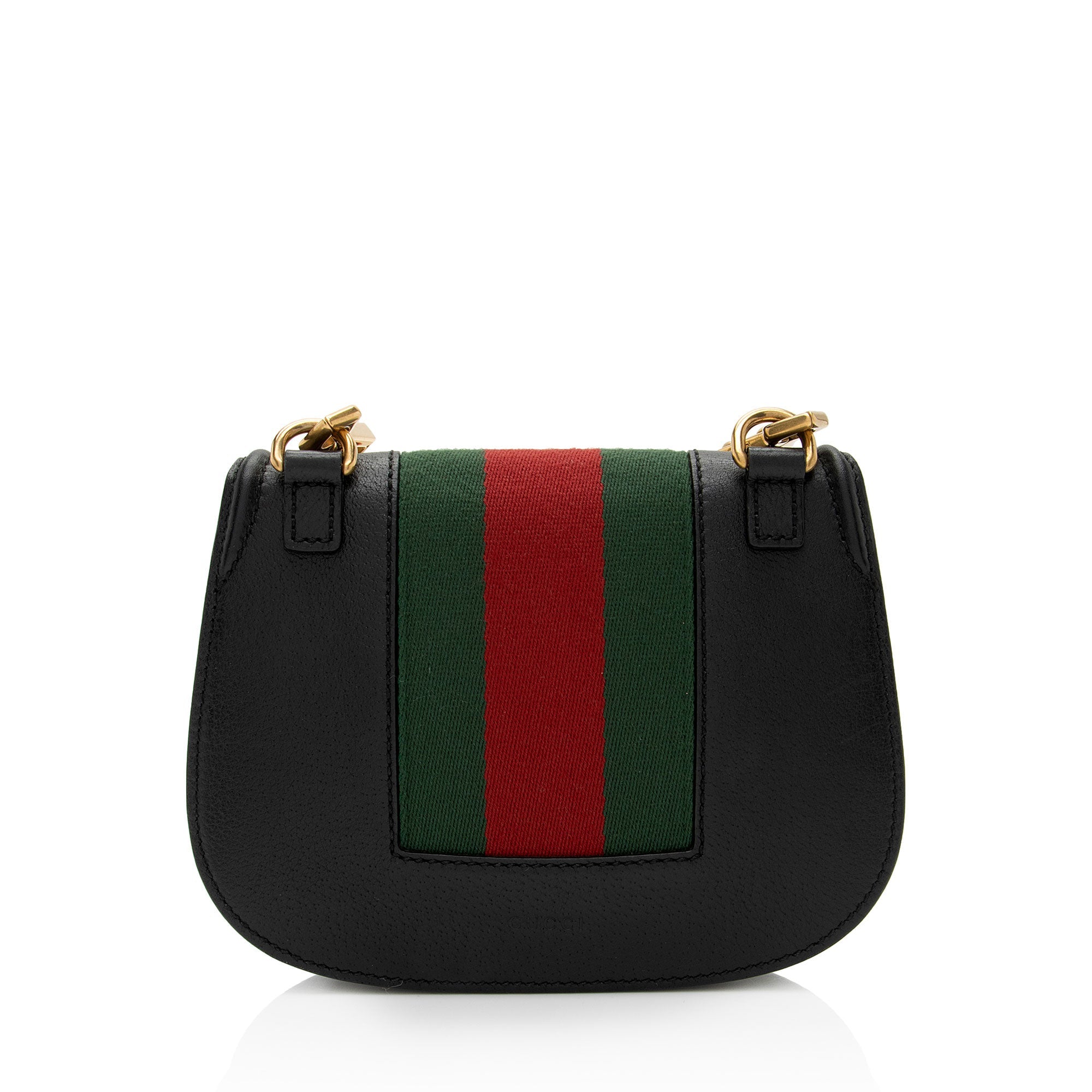 Gucci Leather Crystal Butterfly Linea Totem Small Crossbody (SHF-EzIHWx)