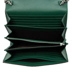 Gucci Leather Crystal Dionysus Chain Wallet (SHF-roOomv)
