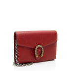 Gucci Leather Crystal Dionysus Chain Wallet