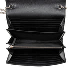 Gucci Leather Crystal Dionysus Chain Wallet
