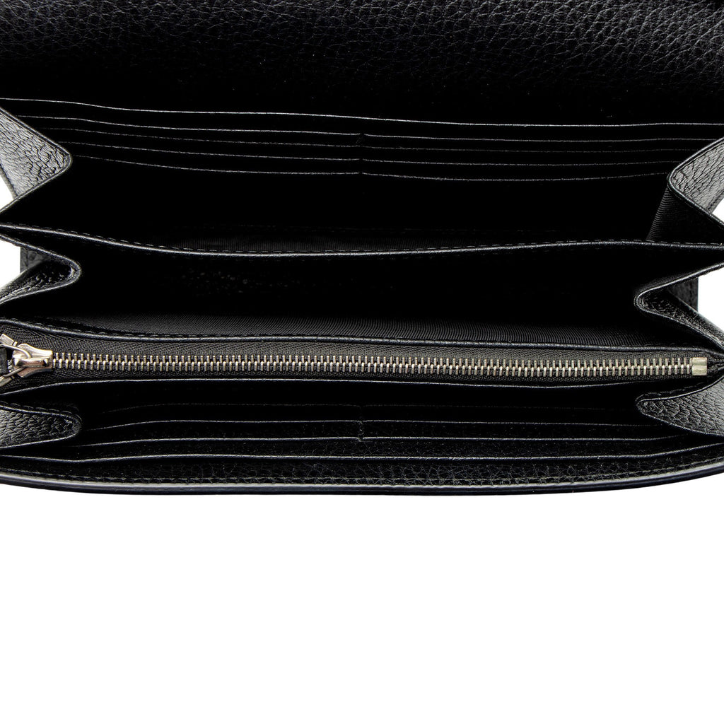 Gucci Leather Crystal Dionysus Chain Wallet