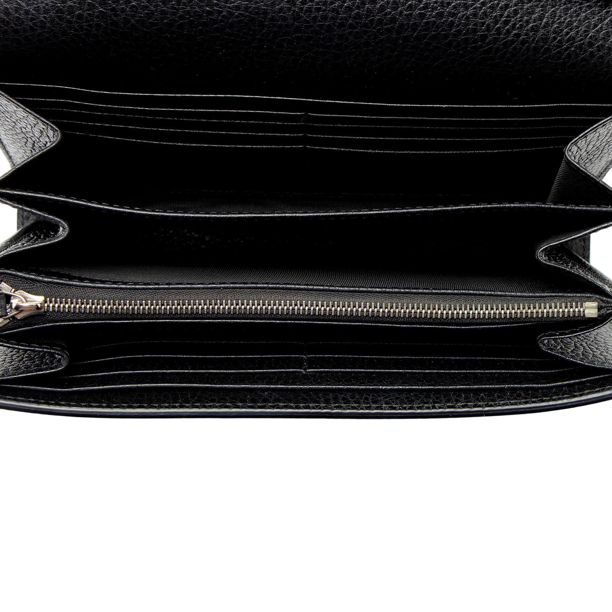 Gucci Leather Crystal Dionysus Chain Wallet