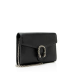 Gucci Leather Crystal Dionysus Chain Wallet