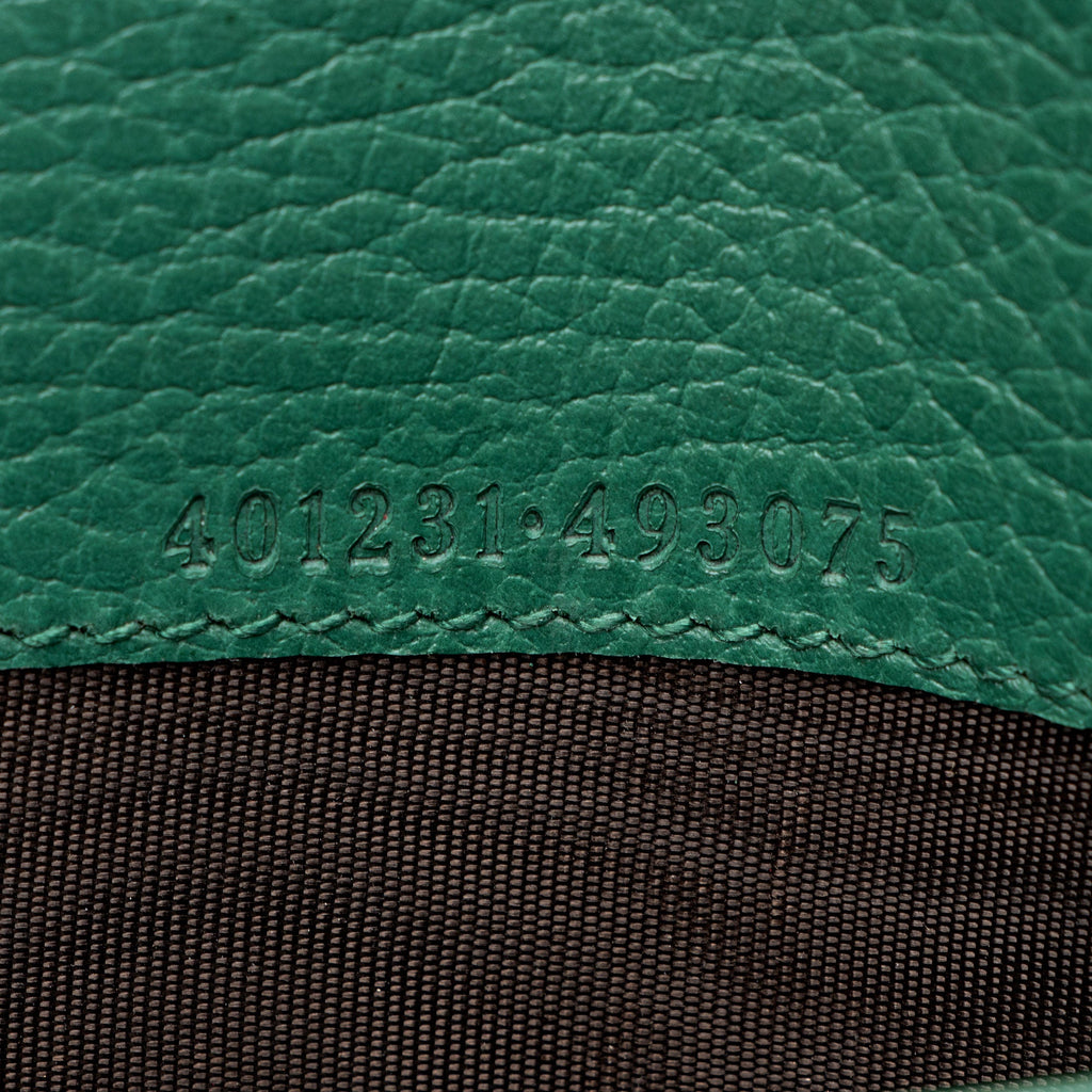 Gucci Leather Crystal Dionysus Chain Wallet