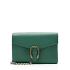 Gucci Leather Crystal Dionysus Chain Wallet